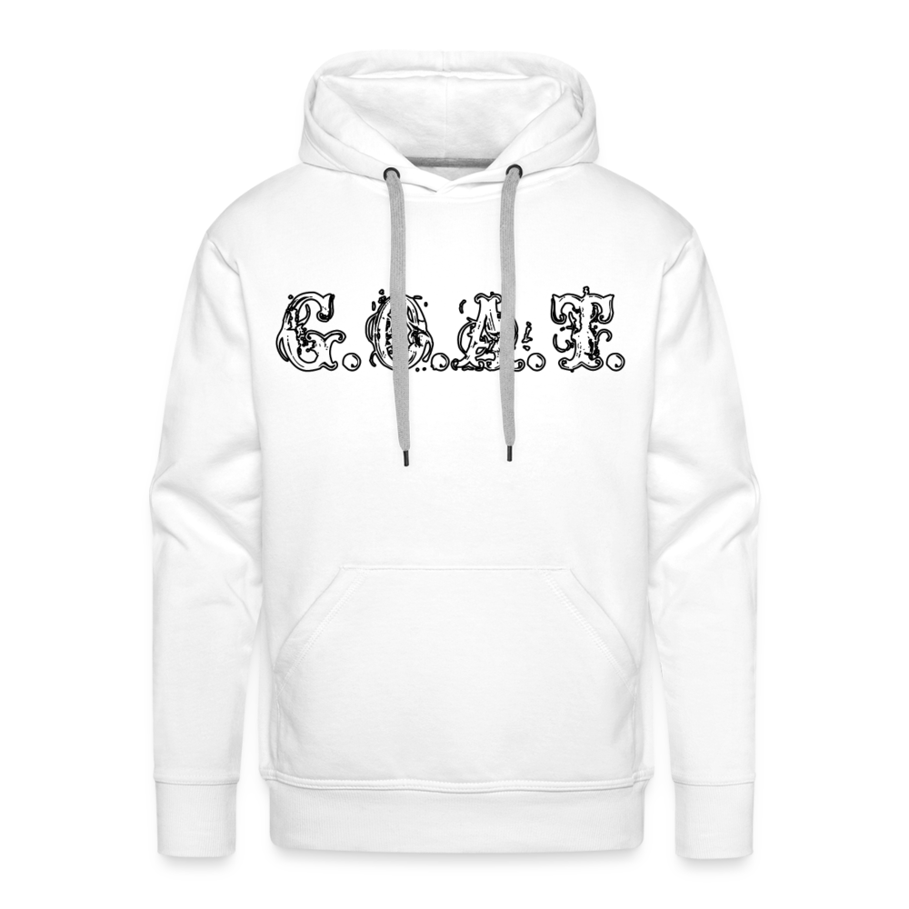 GOAT Hoodie | Premium Mens Graphic Sweatshirt - white