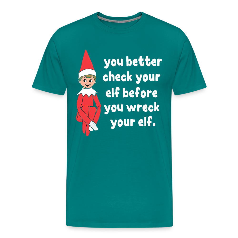 Check Your Elf - teal