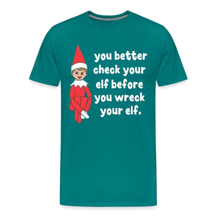 Check Your Elf - teal