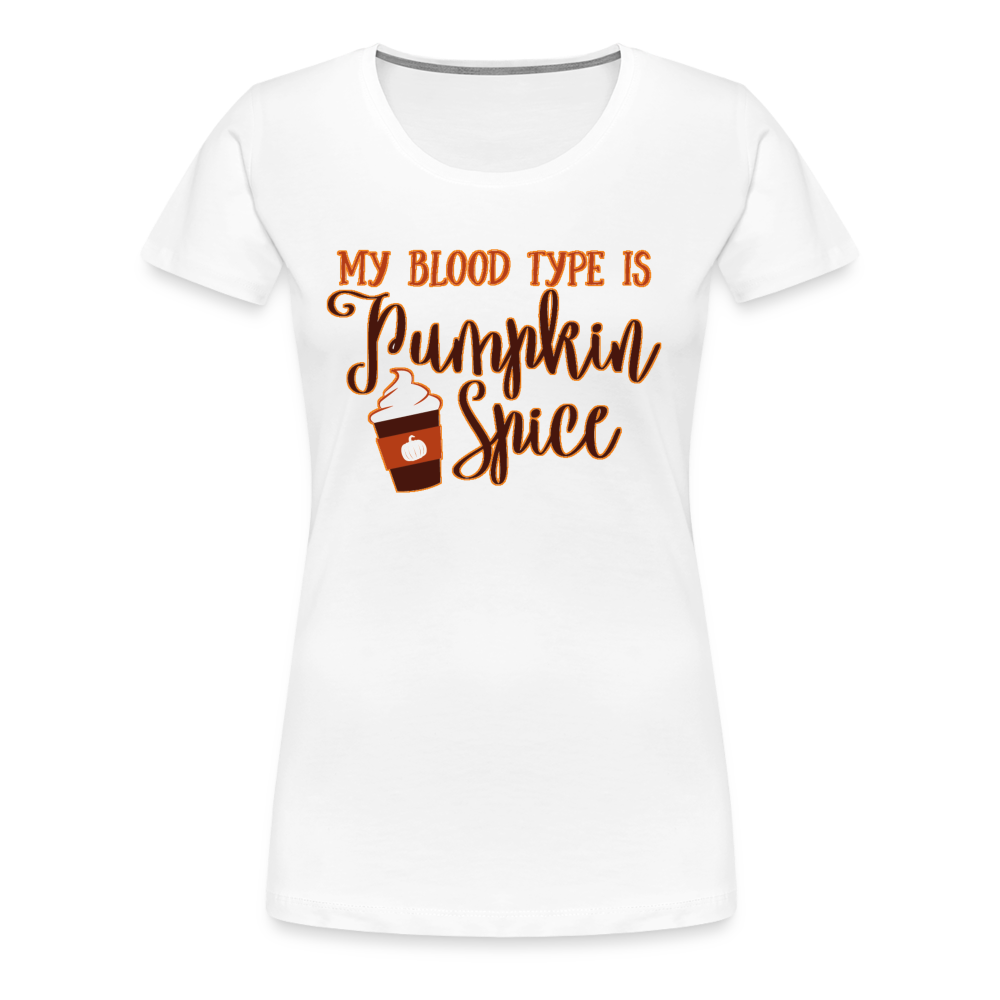 Pumpkin Spice Shirt | Premium Womens Graphic Tee - white