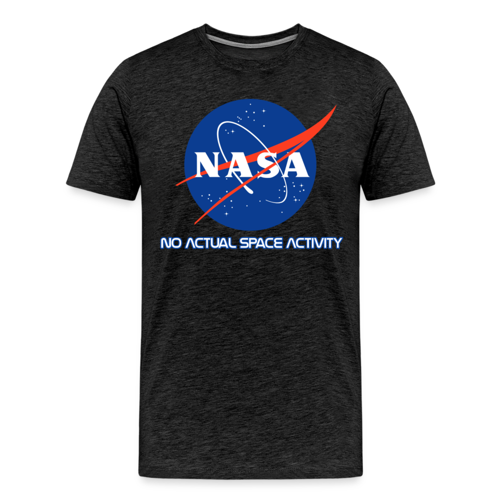 NASA Shirt | Premium Mens Graphic Tee - charcoal grey