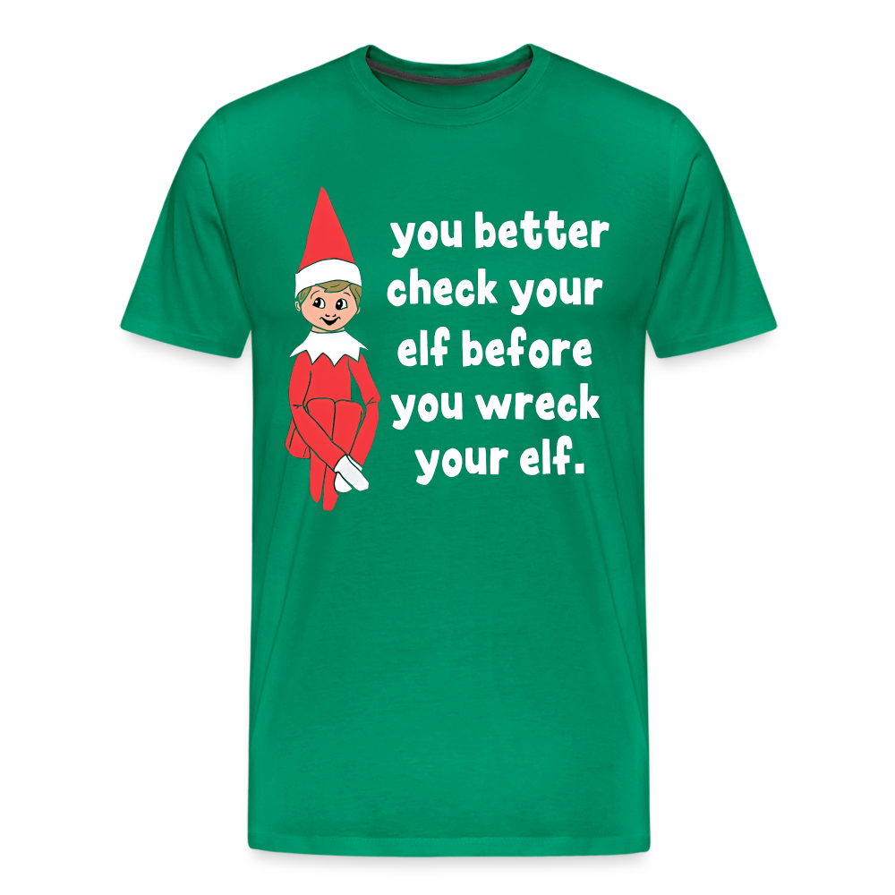 Check Your Elf - kelly green