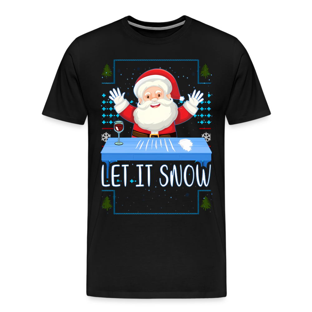 Let It Snow | Premium Mens Graphic Tee - black