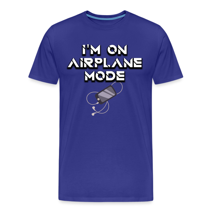 Airplane Mode Shirt | Premium Mens Graphic Tee - royal blue