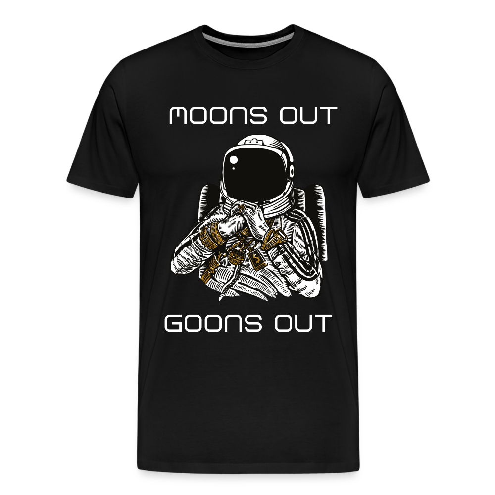 Moons Out Goons Out Shirt | Premium Mens Graphic Tee - black