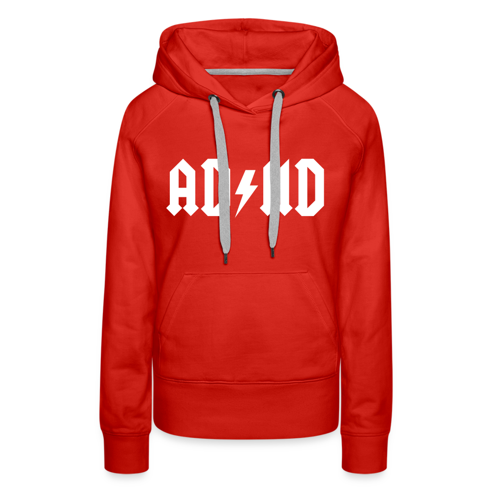 ADHD Hoodie | Premium Womens Graphic Sweatshirt - red