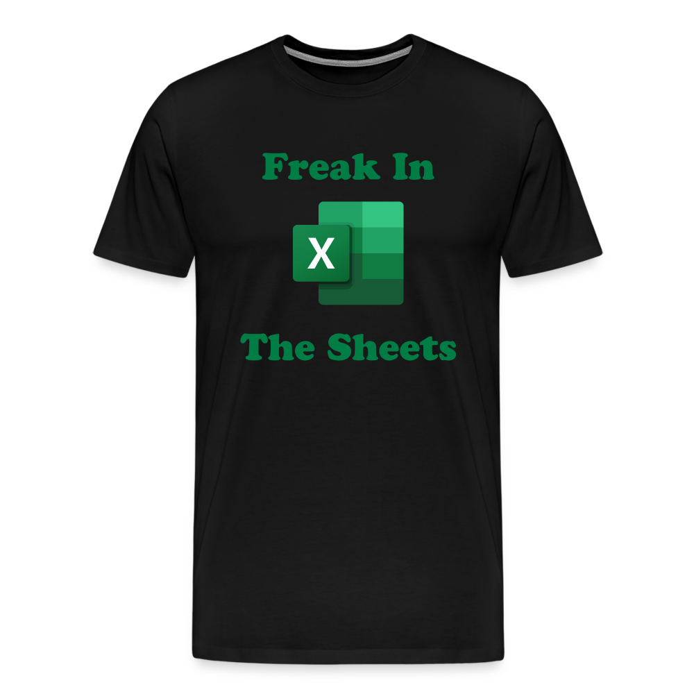 Freak In The Sheets Shirt | Premium Mens Graphic Tee - black