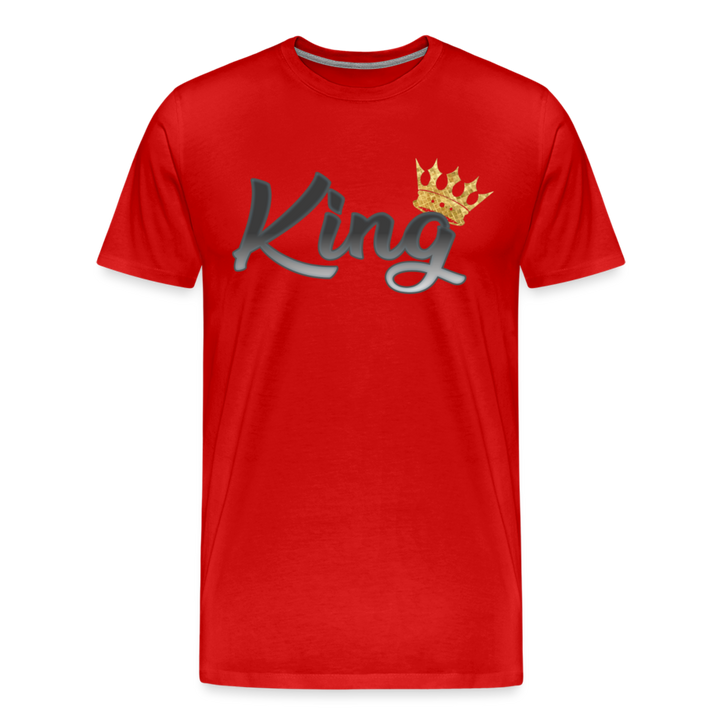 King Shirt | Premium Mens Graphic Tee - red
