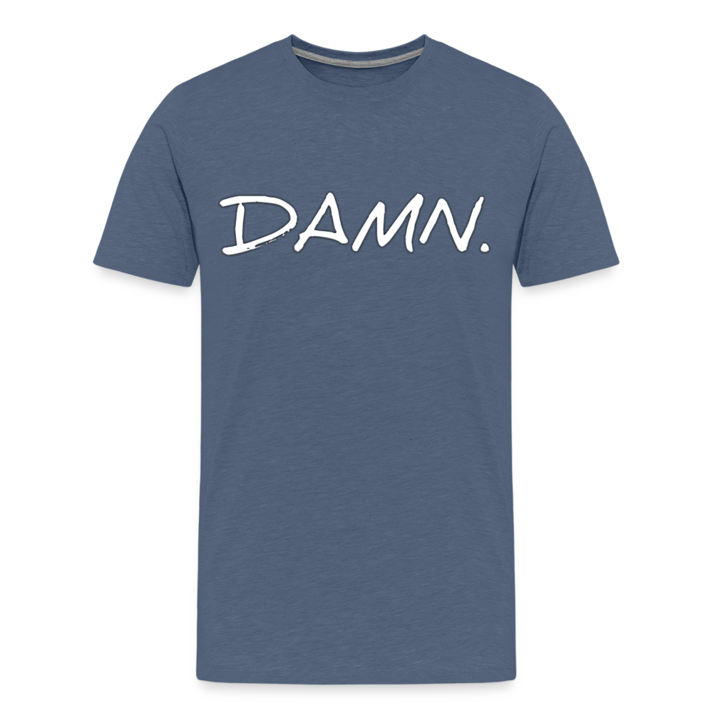 Damn Shirt | Premium Mens Graphic Tee - heather blue