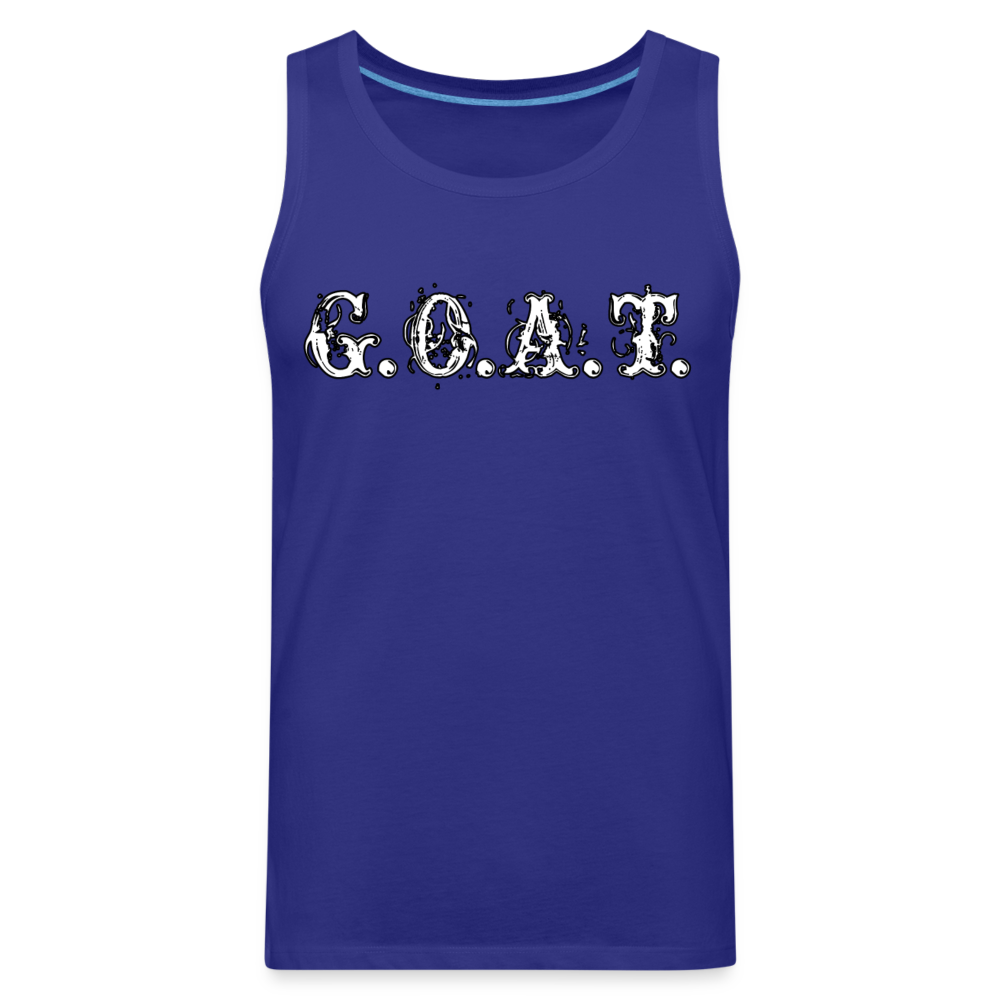 GOAT Tank | Premium Mens Graphic Muscle Shirt - royal blue