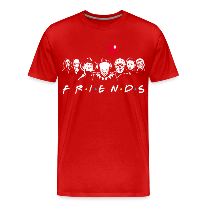 Friends | Premium Mens Graphic Tee - red