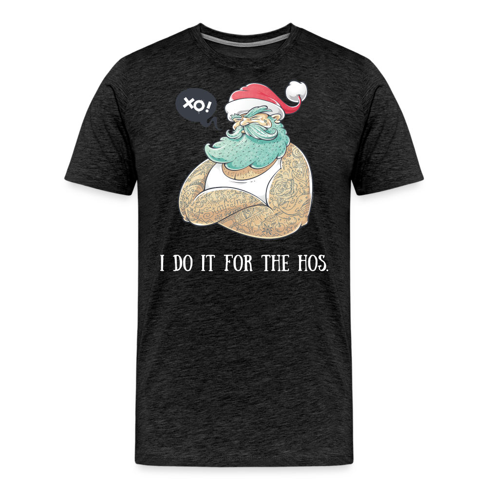 I Do It For The Hos Shirt | Premium Mens Graphic Tee - charcoal grey