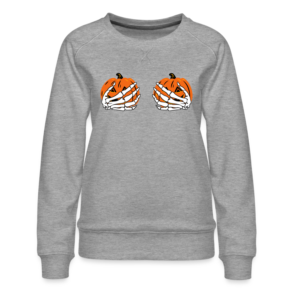 Pumpkin Hands Sweatshirt - heather grey