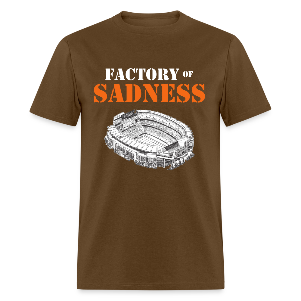 Factory of Sadness Shirt | Graphic Tee - brown