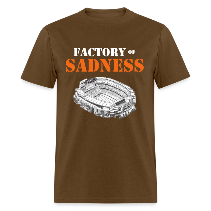 Factory of Sadness Shirt | Graphic Tee - brown