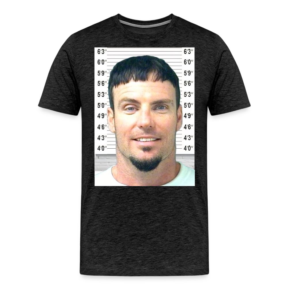 Vanilla Ice Mugshot Shirt | Premium Mens Graphic Tee - charcoal grey