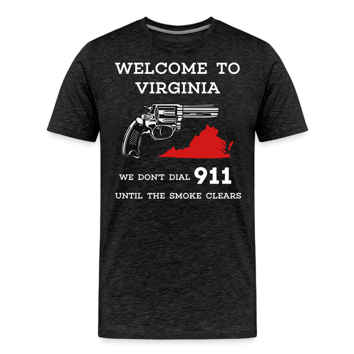 Welcome To Virginia Shirt | Premium Mens Graphic Tee - charcoal grey
