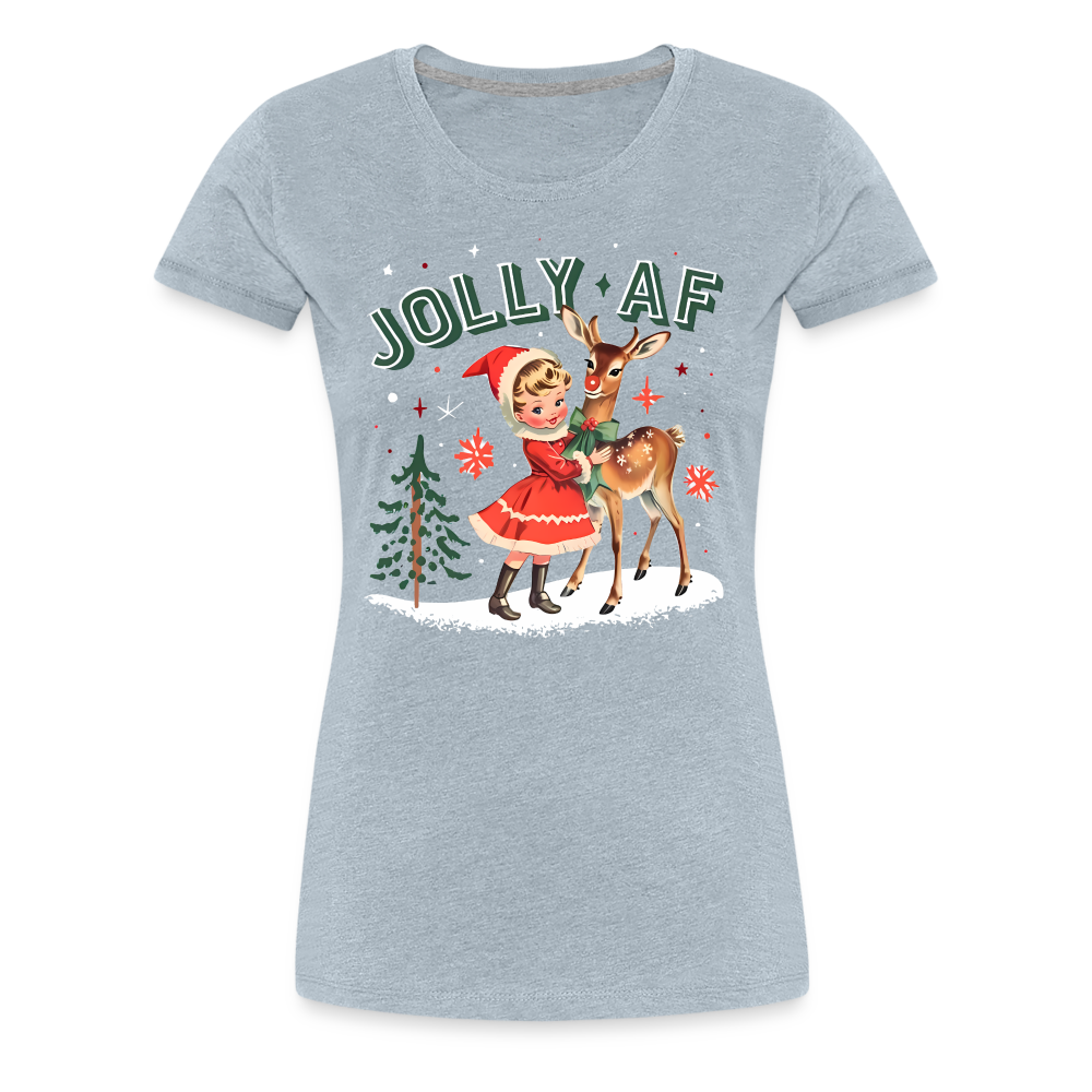 Jolly AF - heather ice blue