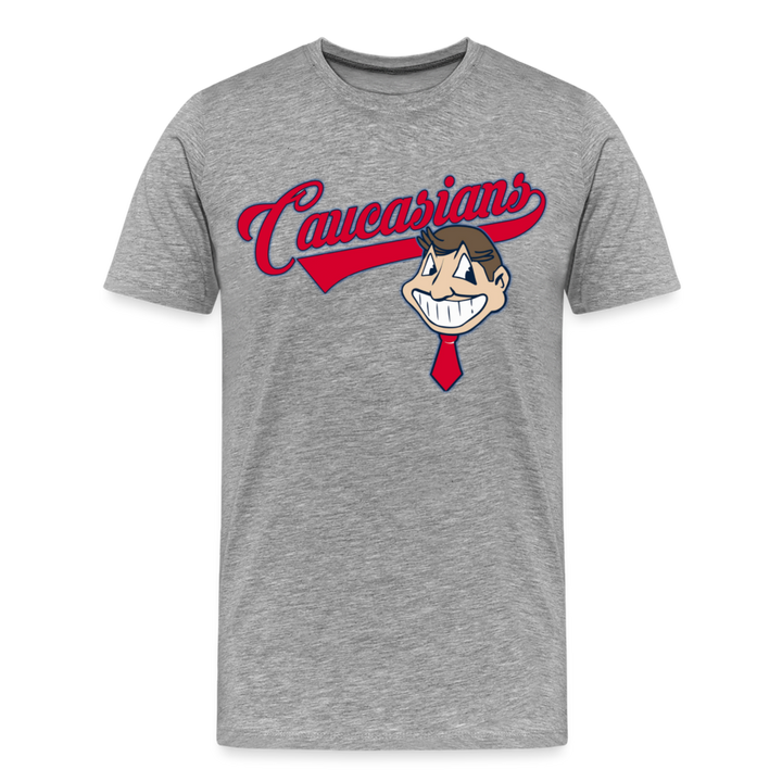 Caucasians Shirt | Premium Mens Graphic Tee - heather gray