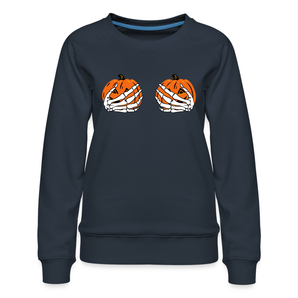 Pumpkin Hands Sweatshirt - navy