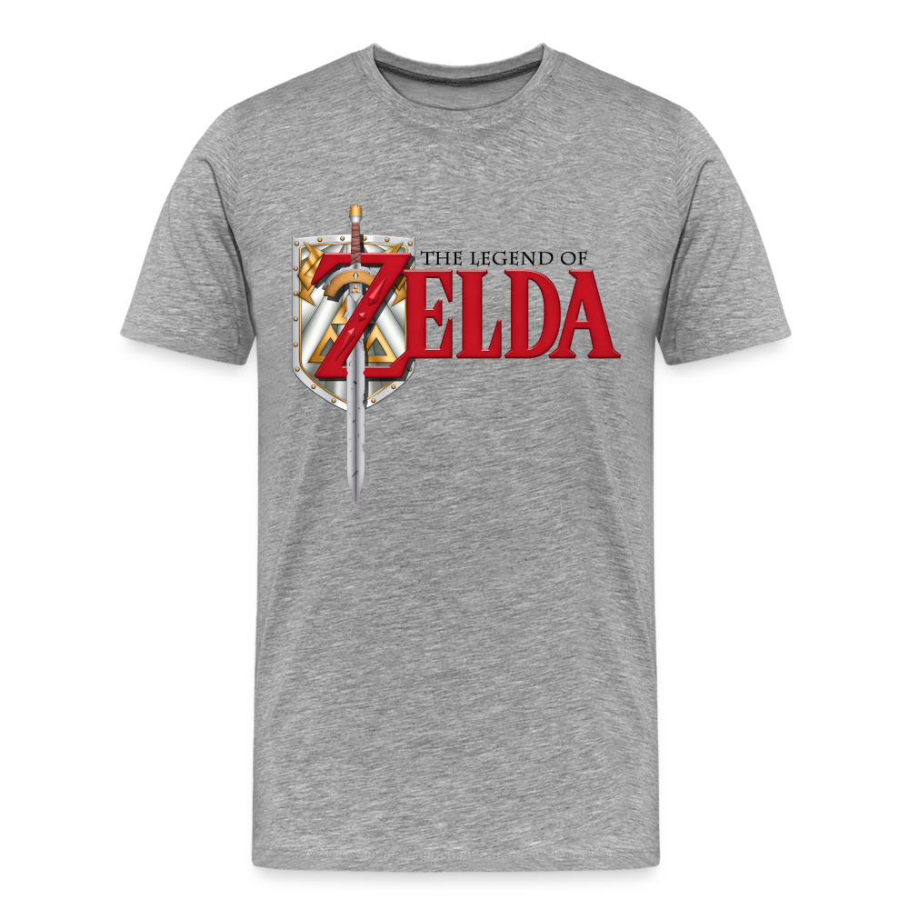 Legend of Zelda Shirt | Premium Mens Graphic Tee - heather gray