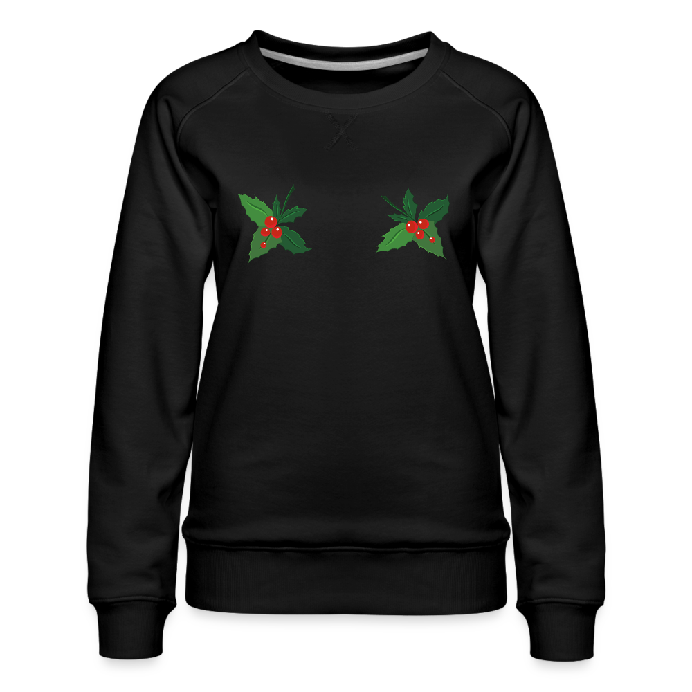 Holly Sweatshirt | Premium Womens Graphic Sweatshirt - black