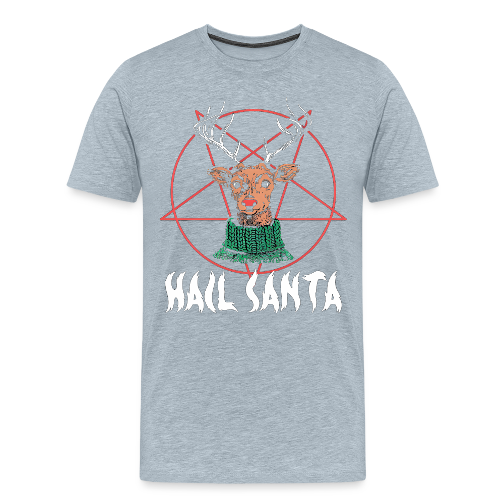 Hail Santa - heather ice blue