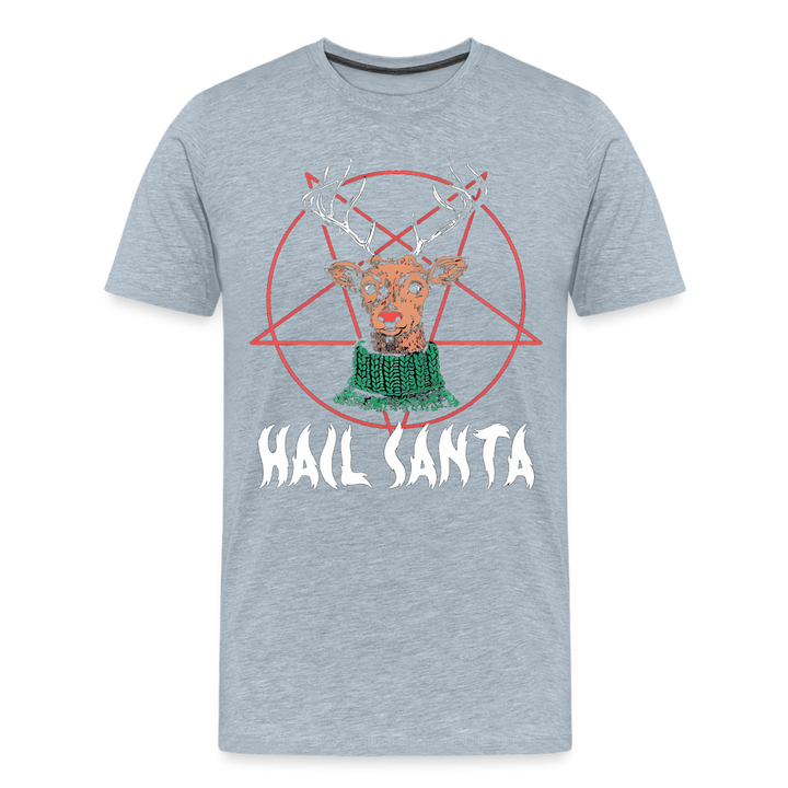 Hail Santa - heather ice blue