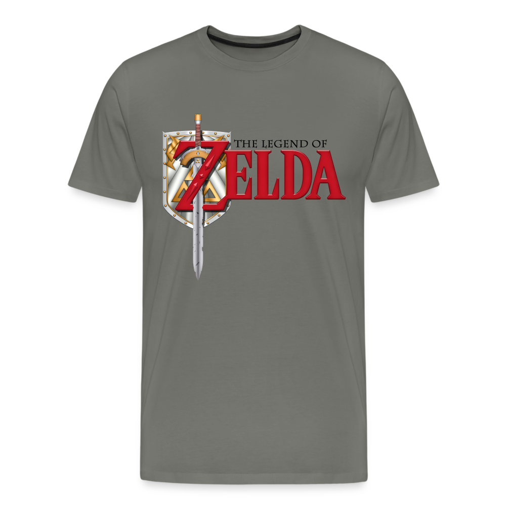 Legend of Zelda Shirt | Premium Mens Graphic Tee - asphalt gray