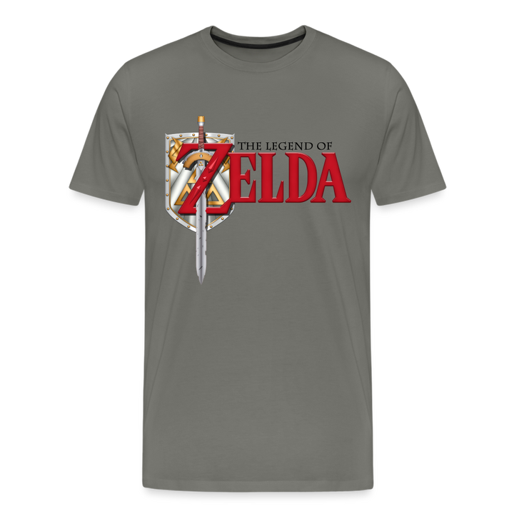Legend of Zelda Shirt | Premium Mens Graphic Tee - asphalt gray