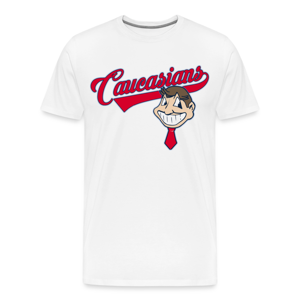 Caucasians Shirt | Premium Mens Graphic Tee - white