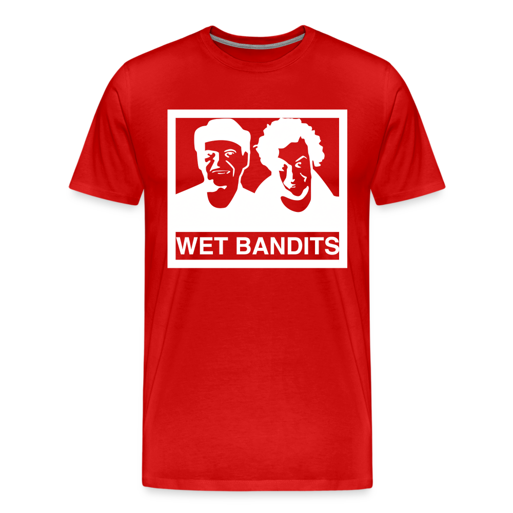 Wet Bandits Shirt | Premium Mens Graphic Tee - red