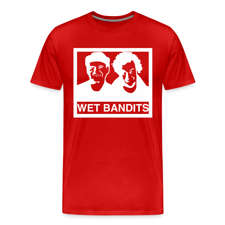 Wet Bandits Shirt | Premium Mens Graphic Tee - red
