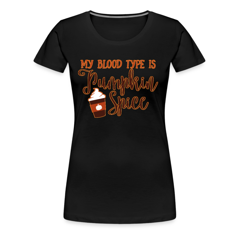 Pumpkin Spice Shirt | Premium Womens Graphic Tee - black