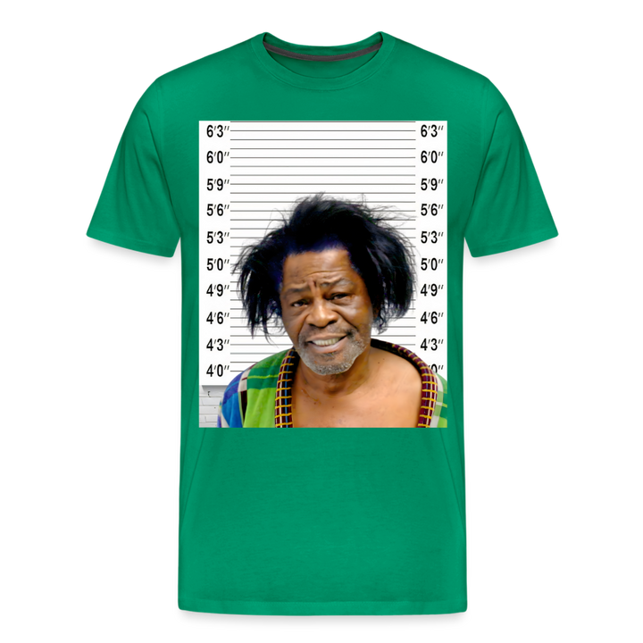 James Brown Mugshot Shirt | Premium Mens Graphic Tee - kelly green