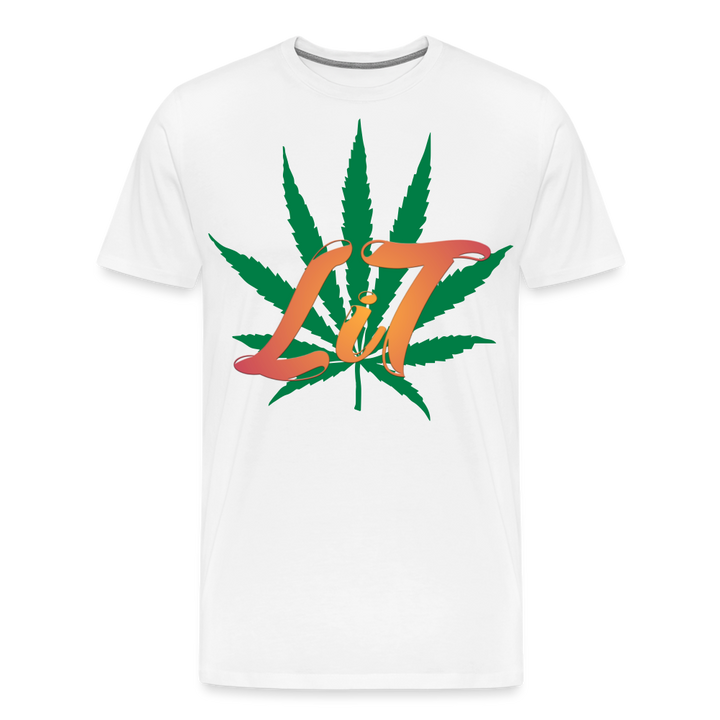 Lit Shirt | Premium Mens Graphic Tee - white