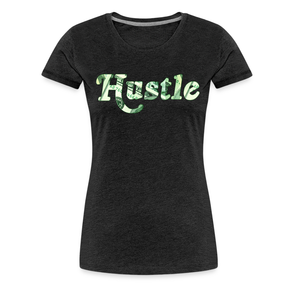 Hustle Shirt | Premium Womens Graphic Tee - charcoal grey