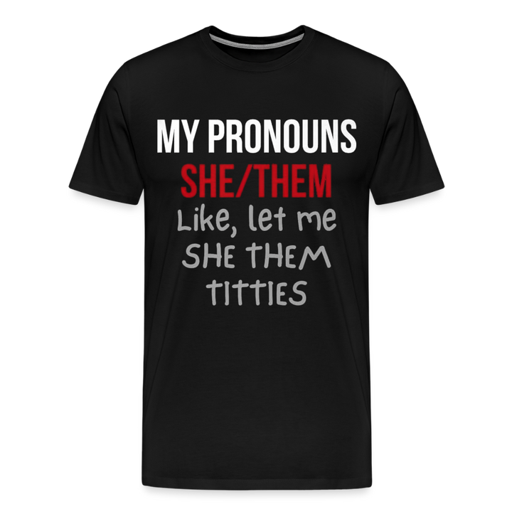 She / Them Pronouns - black