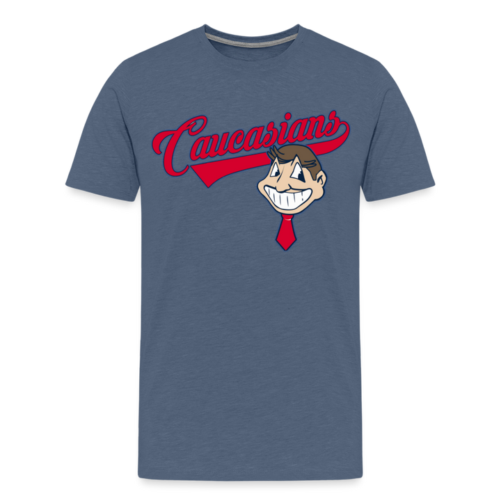 Caucasians Shirt | Premium Mens Graphic Tee - heather blue