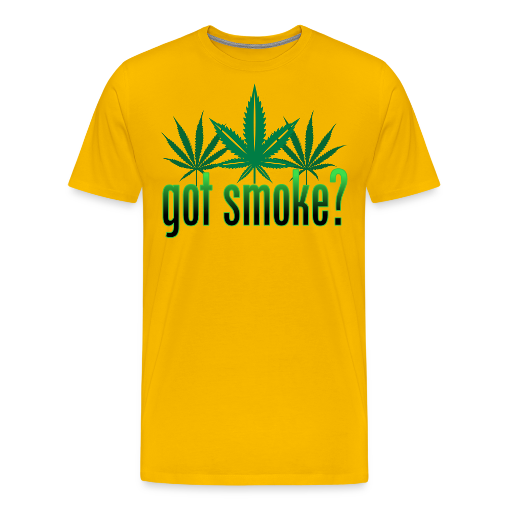 Got Smoke Shirt | Premium Mens Graphic Tee - sun yellow