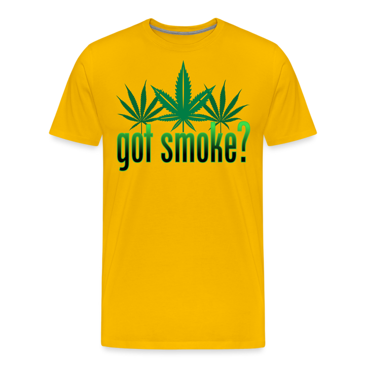 Got Smoke Shirt | Premium Mens Graphic Tee - sun yellow