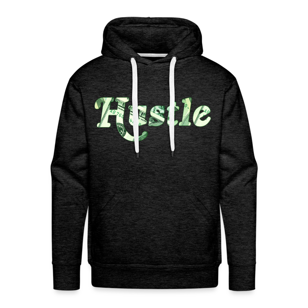 Hustle Hoodie | Premium Mens Graphic Sweatshirt - charcoal grey