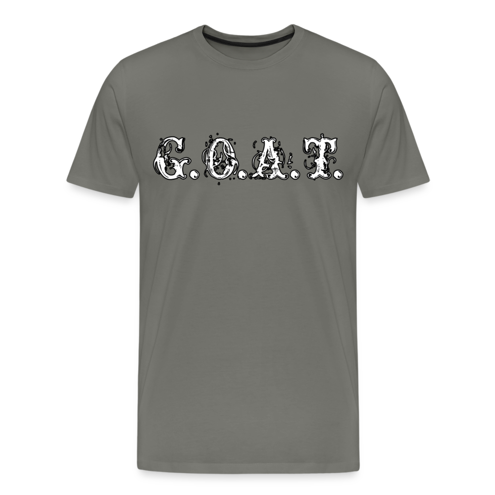 GOAT Shirt | Premium Mens Graphic Tee - asphalt gray