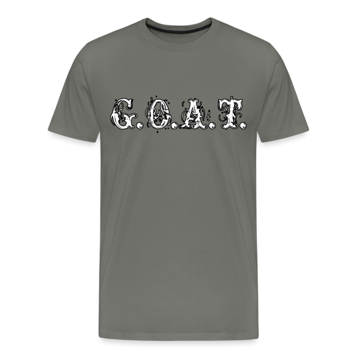 GOAT Shirt | Premium Mens Graphic Tee - asphalt gray