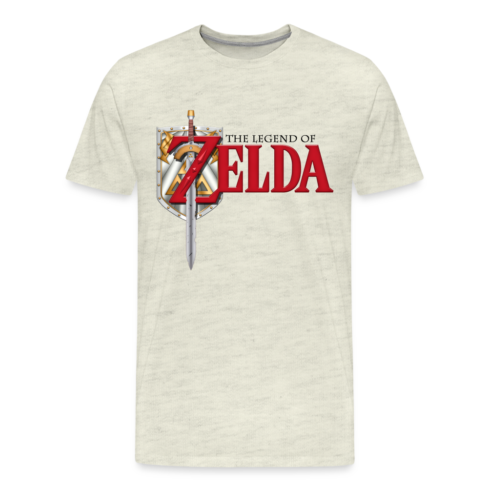 Legend of Zelda Shirt | Premium Mens Graphic Tee - heather oatmeal