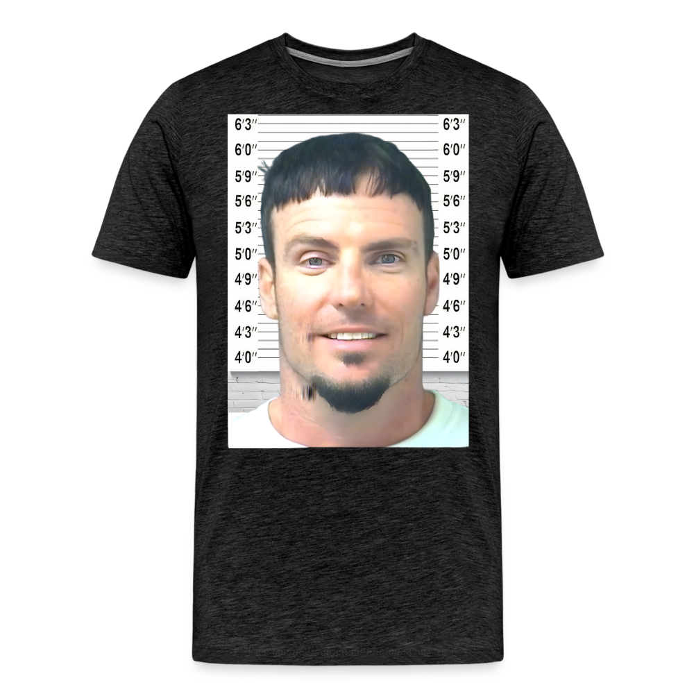 Vanilla Ice Mugshot Shirt | Premium Mens Graphic Tee - charcoal grey