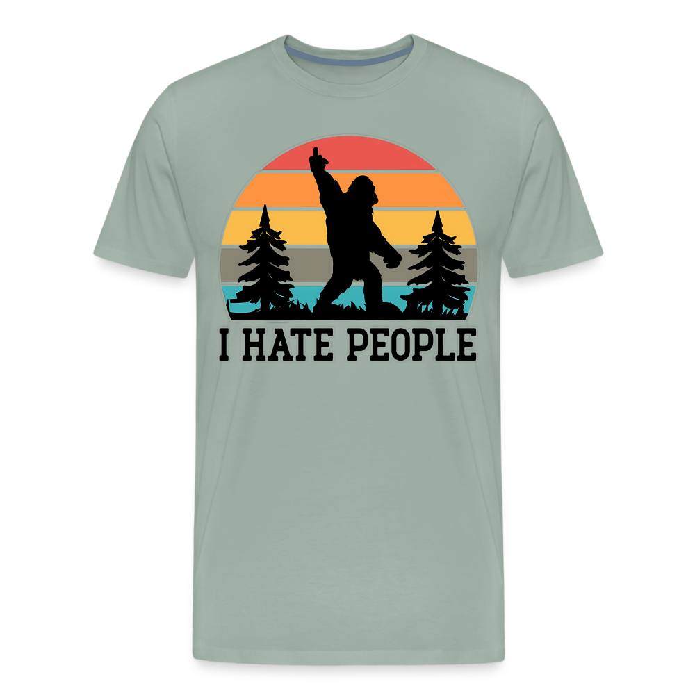 I Hate People - steel green