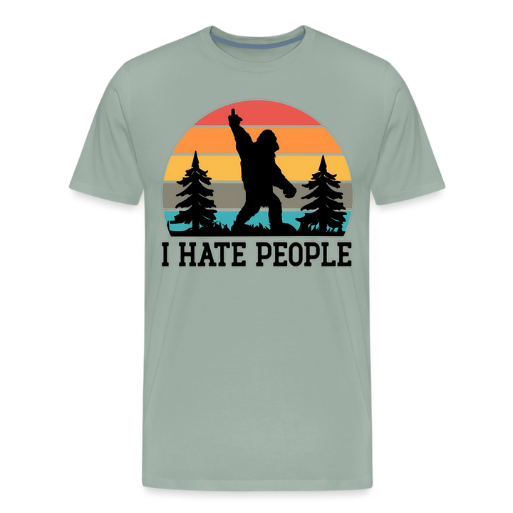 I Hate People - steel green