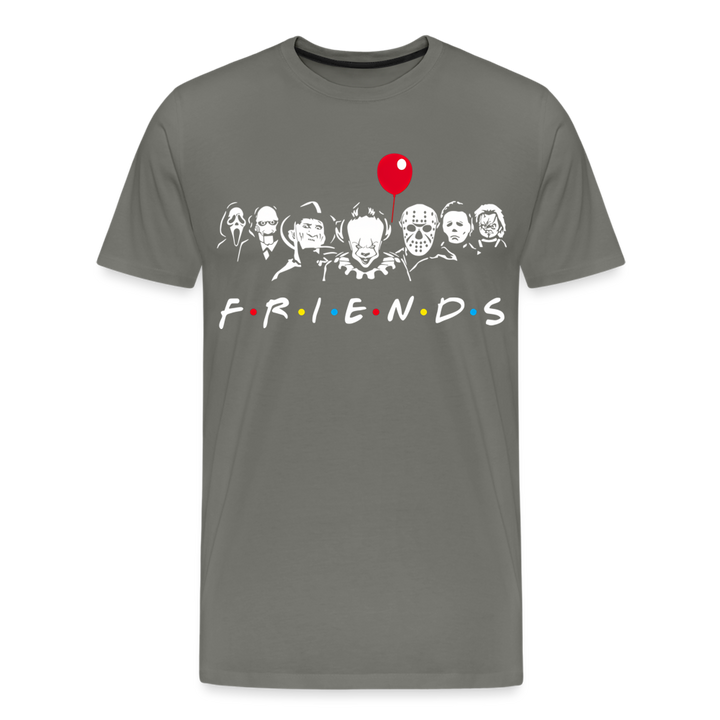 Friends | Premium Mens Graphic Tee - asphalt gray