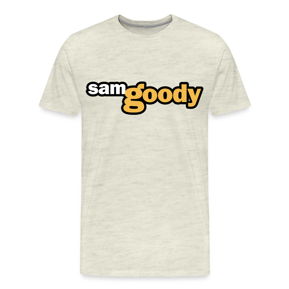 Sam Goody Shirt | Premium Mens Graphic Tee - heather oatmeal